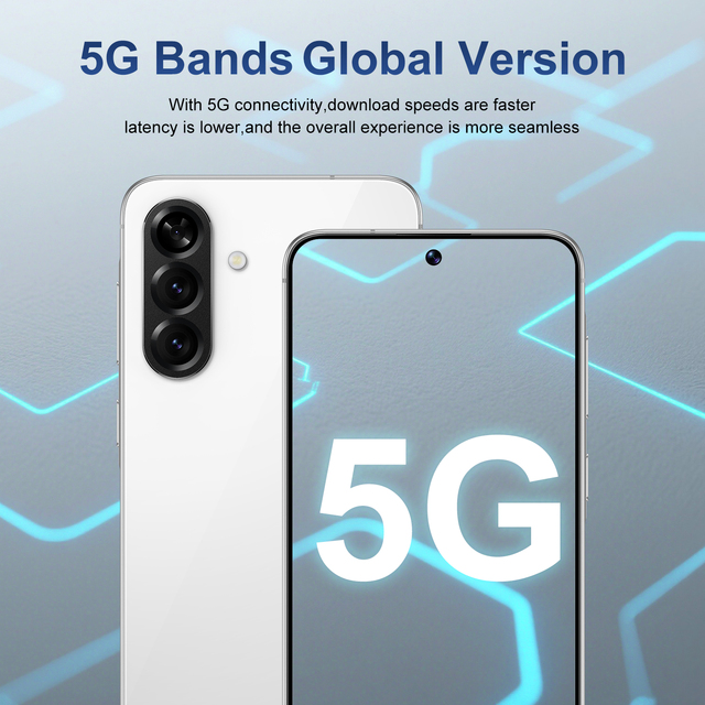 2025 NEW 5G Smartphone A56 High Quality Global Version Android 15 with HD Screen Resolution Unlocked Mobile Phones LTE