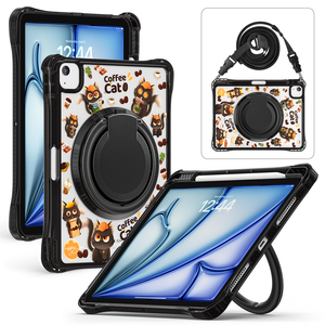 Bán buôn chống sốc gồ ghề lai TPU trường hợp máy tính bảng cho <span class=keywords><strong>iPad</strong></span> Pro thế hệ thứ 11 2022 đôi bảo vệ bìa với dây đeo tay - Product Image 3