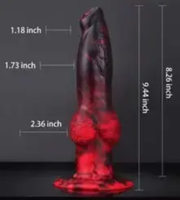 Dildo de Fantasía con Nudo Grande de 8.8", Dildo Monstruoso Enorme, Consolador Vibrador con Empuje, Juguetes Sexuales para Hombres y Mujeres