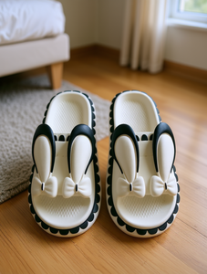 Tongs blanches en EVA 37 230MM 38 240MM 39 250MM 40 260MM avec semelle amortie 40MM, pantoufles d'intérieur à bout ouvert - Product Image 2