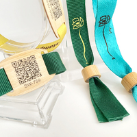 Pulsera de Tela Tejida con RFID, Chip Ntag213, Código QR 1K, Pulsera NFC para Hotel, Eventos, Parques Temáticos, Pulsera Personalizada, Gran Venta en EE. UU.