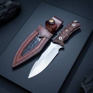 Cuchillo de Bolsillo Lich de Acero Inoxidable de Alta Calidad con Mango de Madera, Hoja Fija, Personalizable OEM, para Camping, 265 mm, 1 Año de Garantía - Product Image 4