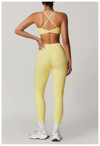 Commercio all'ingrosso delle donne 5 pezzi del <span class=keywords><strong>reggiseno</strong></span> del carro armato delle colture delle parti del <span class=keywords><strong>reggiseno</strong></span> di lavoro della Ropa Deportiva dell'abbigliamento della palestra indossano i set di Fitness Activewear per le donne - Product Image 6