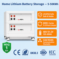 Batterie au lithium basse tension empilable solaire 5kWh 10kWh 15kWh 20kWh pour stockage d'énergie résidentiel, boîtes et racks de batteries