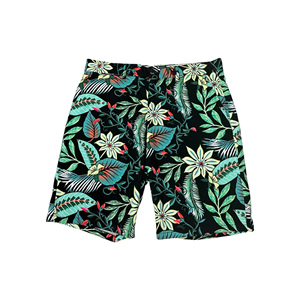 Pantalon de gymnastique à imprimé floral pour hommes, short de fitness respirant, logo personnalisé Bangladesh 100% polyester, taille moyenne, anti-rides, vêtements de course - Product Image 4