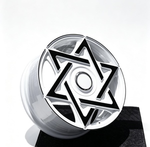 Jantes en alliage forgé monobloc Star Hexagram, style audacieux pour voitures tuning et modèles personnalisés - Product Image 1