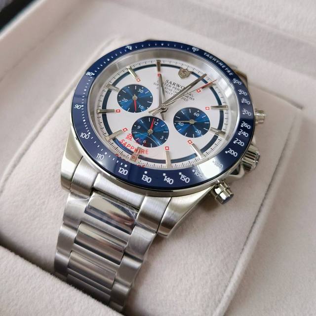Wholesale Custom High Quality Dome Sapphire pilot Seagull Mechanical Chronograph 1907 Hand Winding Movement Watch for Sale