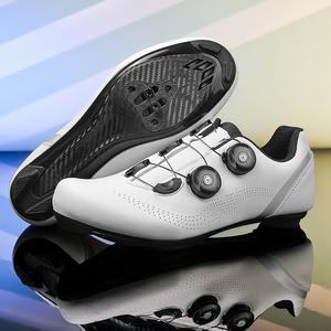 Último Diseño <span class=keywords><strong>Zapatillas</strong></span> de Ciclismo <span class=keywords><strong>MTB</strong></span> para Hombre Autoblocantes para Calas Forro de Malla Suela de Goma Toda Estación - Product Image 1