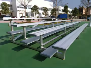 Venta <span class=keywords><strong>directa</strong></span> de fábrica Gradas de aluminio movibles Gradas de cancha de baloncesto Gradas 3 filas Sillas de estadio Blanqueadora con asientos - Product Image 6