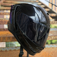 Casque intégral haute résistance anti-rayures et anti-buée à double lentille grand évent absorbant la sueur doublure Style populaire autoroute