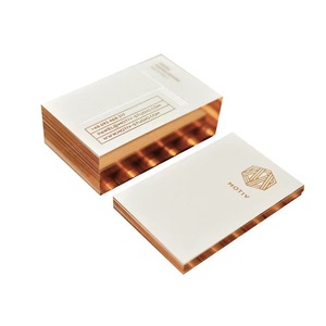 Biglietto da visita tipografico dorato stampa tipografica aziendale di qualità personalizzata stampa di congratulazioni - Product Image 2