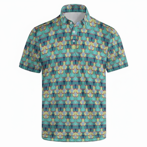 2025 Europa y los Estados Unidos nuevos hombres de verano 3D impreso deportes casual Camisa de manga corta Polos para hombres - Product Image 1