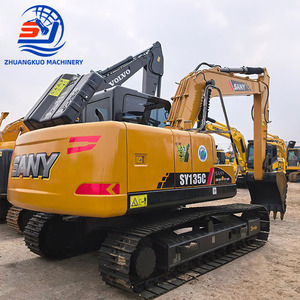 รถขุดไฮดรอลิกแบบตีนตะขาบ Sany SY135 SY135C มือสองอเนกประสงค์ น้ำหนัก 13.5 ตัน รถขุดมือสองของแท้สำหรับขาย - Product Image 2