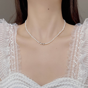 Collane di perle autentiche barocche di acqua dolce 18K placcato oro 18K con perline in argento Sterling - Product Image 1