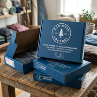 AT PACK Fournitures pour Café Boîte d'Expédition de Café en Carton Ondulé Recyclable Noire, Boîte d'Expédition de Café en Carton Ondulé pour Cadeaux et Artisanat