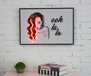 <span class=keywords><strong>Oh</strong></span> <span class=keywords><strong>La</strong></span> <span class=keywords><strong>La</strong></span> Modern LED Wall Art Frame Decor USB Operated for Bedroom Living Room Home Gift - Product Image 6