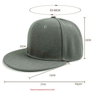 Casquettes Hip-Hop pour Hommes en Coton Brodé à Bord Plat, 6 Panneaux, Blanches, Personnalisables, Casquettes Snapback avec Logo Personnalisé pour Hommes - Product Image 1