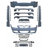 Kit bodi BMW 3 Series E90 pra-upgrade, Gril rok samping bumper mobil gaya m-tech kemudian harga diskon