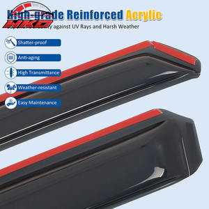 Viseras Acrílicas para Ventanas de Toyota Highlander 14-19, Deflectores de Lluvia Integrados en el Canal - Product Image 4