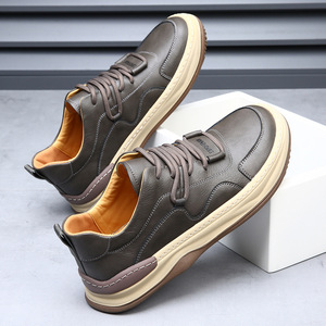 High-<b>top</b> sports shoes, round toe design, lace-up style, rubber sole, suitable for all seasons, suitable for <b>walking</b> - Product Image 4