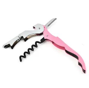 Stainless Corkscrew Promotional Multifunctional Stainless Steel Metal Corkscrew Portable Wine Corkscrew With Custom Logo Hippocampus Corkscrew