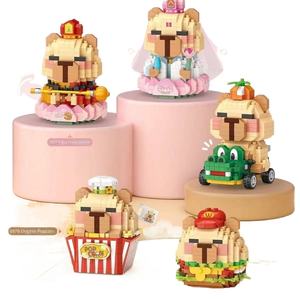 LOZ8875-79 Juego <span class=keywords><strong>de</strong></span> Construcción <span class=keywords><strong>de</strong></span> 350 Piezas, Familia <span class=keywords><strong>de</strong></span> Delfines, Comida, <span class=keywords><strong>Hamburguesa</strong></span>, Plástico, Educativo, Ensamblable, Regalo para Niños - Product Image 5