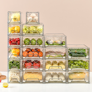 refrigerator drawer fridge organizer fridge meal storage box set