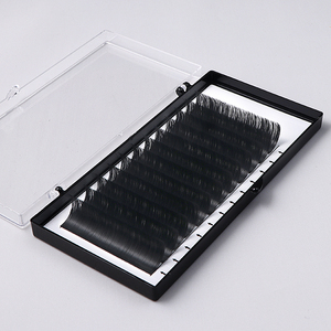 Estensioni per <span class=keywords><strong>ciglia</strong></span> piatte fai-da-te Super morbide di lusso più nere vassoi <span class=keywords><strong>prodotti</strong></span> estensione per <span class=keywords><strong>ciglia</strong></span> in Cashmere coreano opaco scuro di alta qualità - Product Image 4