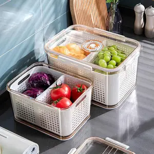 Free Under Counter Creative Beverage Food Wire Clear Fridge Storage Bins  with Lid - China Storage Container Set and Large Storage Container price