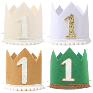 Chapeau en <span class=keywords><strong>feutre</strong></span> 1er Premier Anniversaire pour Bébé Garçons Filles <span class=keywords><strong>1</strong></span> <span class=keywords><strong>an</strong></span> Couronne Chapeau - Product Image 1