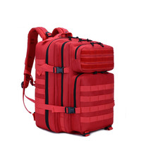 Sac à dos tactique unisexe 900D Molle, capacité 45L, imperméable, durable, en tissu Oxford, avec fermeture éclair, camouflage, sac à bandoulière vintage en PVC externe