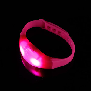 Braccialetti da polso luminosi a LED luminosi con braccialetti da concerto Festival LOGO personalizzato Glow in Dark LED polsino - Product Image 3