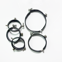 Collier de serrage métallique métrique robuste RK PCWR-07 M8, boulons en acier galvanisé réglables pour le support de tuyaux