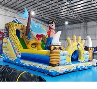 Barco Pirata inflable multijuego, Tobogán, parque de juegos en venta