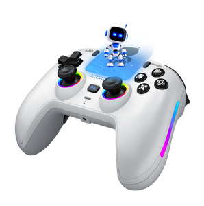 คอนโทรลเลอร์เกมไร้สาย Honcam Hall Trigger Joystick RGB ปุ่มด้านหลังแบบสั่นคู่ ระบบสั่น 6 แกน สำหรับ Playstation 4 - Product Image 1