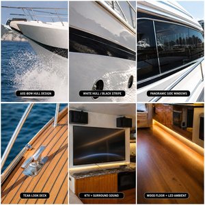 Yate a Motor de 50 pies con Radar, Sonar, Pantalla Multifunción, VHF, el Mejor Flybridge 500c de Lujo, 2 Camarotes, Baños, CCS III 500s Icónico - Product Image 2