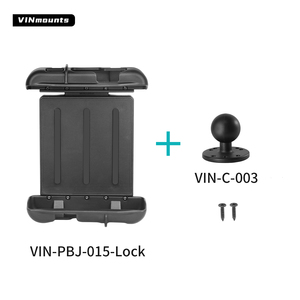 VINmounts 8 Inch <b>Tablet</b> Mount with Anti-Theft Lock, 1.5 Inch Ball, RAM Compatible Double Socket Arm, Heavy Duty Forklift Mount - Product Image 1