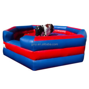 GMY Inflatables Rouge Noir Jeux gonflables de carnaval Jeux gonflables d'extérieur <span class=keywords><strong>Bull</strong></span> Ride Mechanical Rodeo - Product Image 6