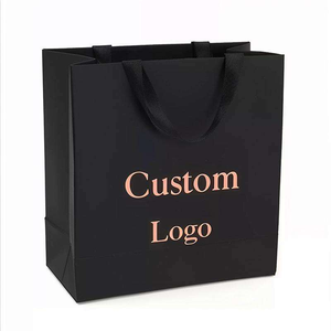 Bolsas de Regalo Personalizadas de Cartón Kraft Reciclable, Bolsas de Embalaje Corporativas con Logotipo Impreso para Tiendas de Ropa y Uso Artesanal - Product Image 1