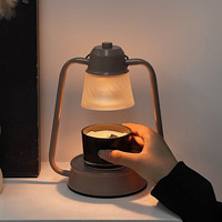 Lampe chauffe-bougie parfumée de style moderne, lanterne à bougie, lampe de bureau d'intérieur, diffuseur d'arômes, brûleur de cire fondue