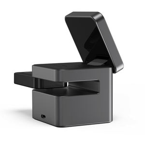 Ventes directes d'usine 15W alliage d'aluminium 3 en 1 <span class=keywords><strong>Cube</strong></span> de support de chargeur sans fil magnétique pour écouteurs iphone - Product Image 5