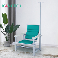 Chaise de perfusion médicale mobile en acier inoxydable confortable nouveau modèle de gros d'usine OEM pour hôpital et clinique