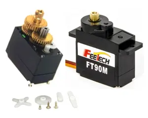 Klein Formaat 2.3Kg. Cm Volledig Metalen Versnelling Micro Servo 280-Graden 0.1S Hoge Snelheid Feetetch F T 90M Voor Rc Auto Helikopter Boot Rc Modellen