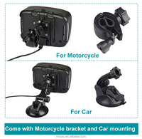Navegador GPS Android de 5 Pulgadas con Pantalla Táctil IPS, Resistente al Agua IP67, Reproductor MP3/MP4, Mapa Mundial, 1 Año de Garantía, para Motocicleta