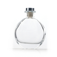 Bouteille de recharge de diffuseur en verre de roseau vide de haute qualité de 150ml avec des bâtons de forme ovale bouteilles de parfum frais d'air à la maison en gros