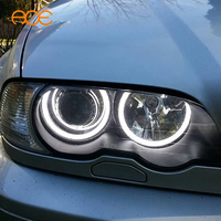 Anneaux lumineux CCFL blanc laiteux en coton, effet d'éclairage doux et fluide, feux de jour pour E36 E38 E39 E46 7000K