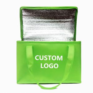 Bolsa Térmica Aislante Extra Grande Personalizada con Logotipo para Entrega de Alimentos, Fabricada en Tela No Tejida - Product Image 1