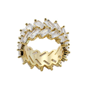 Anillo Rectangular de Zirconia Personalizado para Hombre, Anillo Simple con Forma de Rombo - Product Image 3