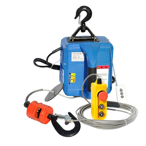 Cabrestante eléctrico portátil 100kg/<span class=keywords><strong>200kg</strong></span>/300kg/500kg polipasto de elevación de cuerda de alambre de acero 220V/110V nuevo para industrias de restaurantes - Product Image 4