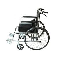 Silla de Ruedas Plegable Portátil Fitin, Ligera, de Aluminio, con Empuje Manual, para Adultos, Discapacitados, Ancianos, Uso Hospitalario y Doméstico, 3 Años de Garantía